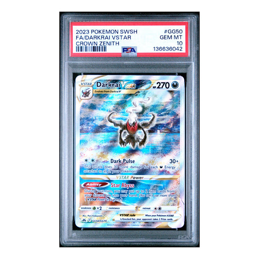 Zerek Collects - Darkrai VSTAR – Crown Zenith #GG50 – PSA 10