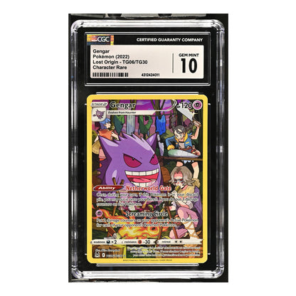 Gengar – Lost Origin Trainer Gallery #TG06 – CGC 10