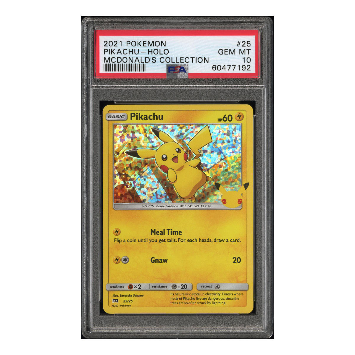 Pikachu 25th Celebrations Mcdonals Collection