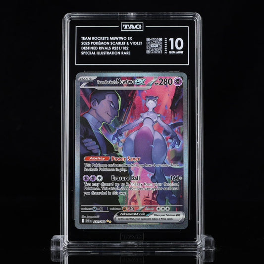 Rocket's Mewtwo – Destined Rivals #231 – TAG Grade 10