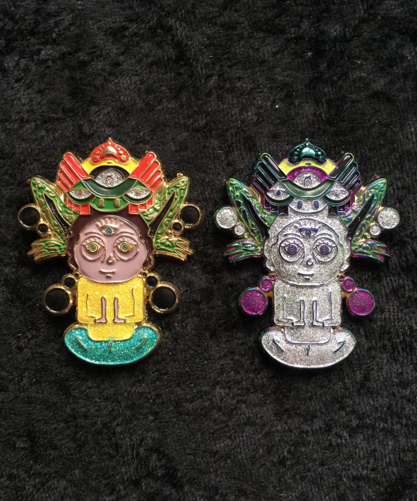 Blast Off Morty Hat Pin