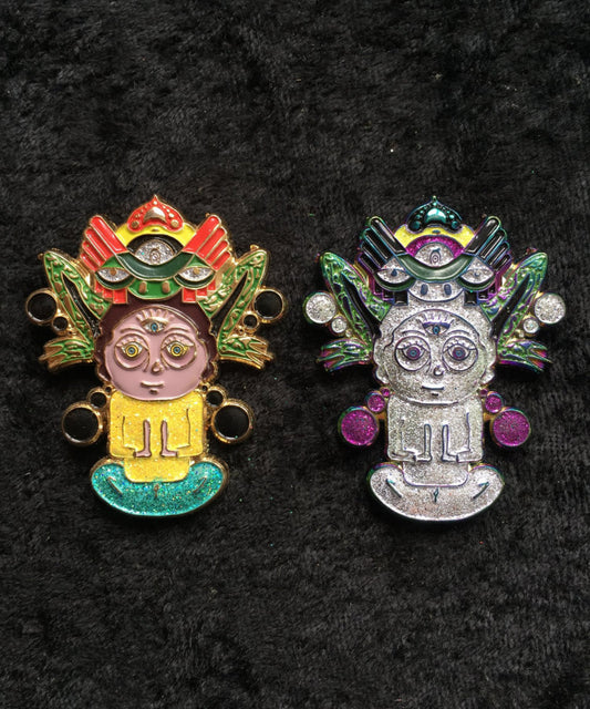 Blast Off Morty Hat Pin