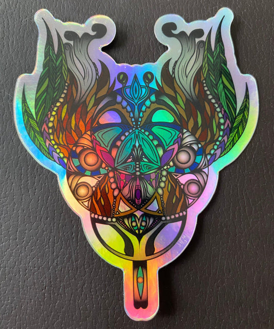 Holographic Sticker "Anamorph" Tipper Inspired Design